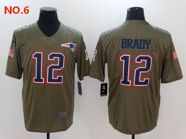 Men's New England Patriots #12 Tom Bradyn Jersey NO.6;